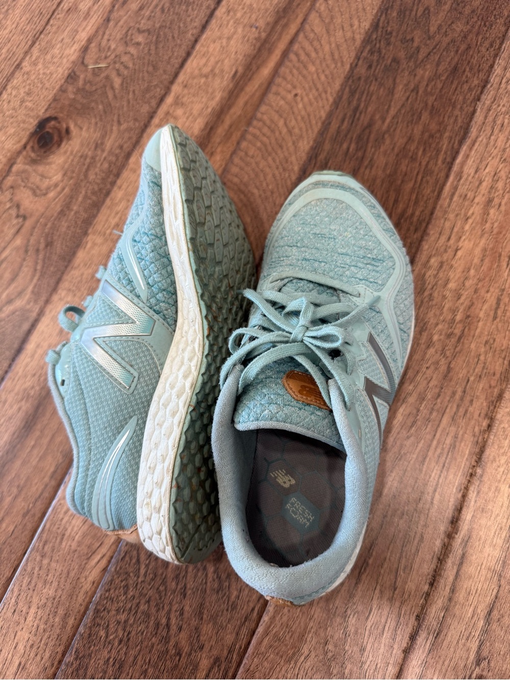 New Balance Women's Mint-Turquoise Athletic Sneakers - Picture 2 of 2